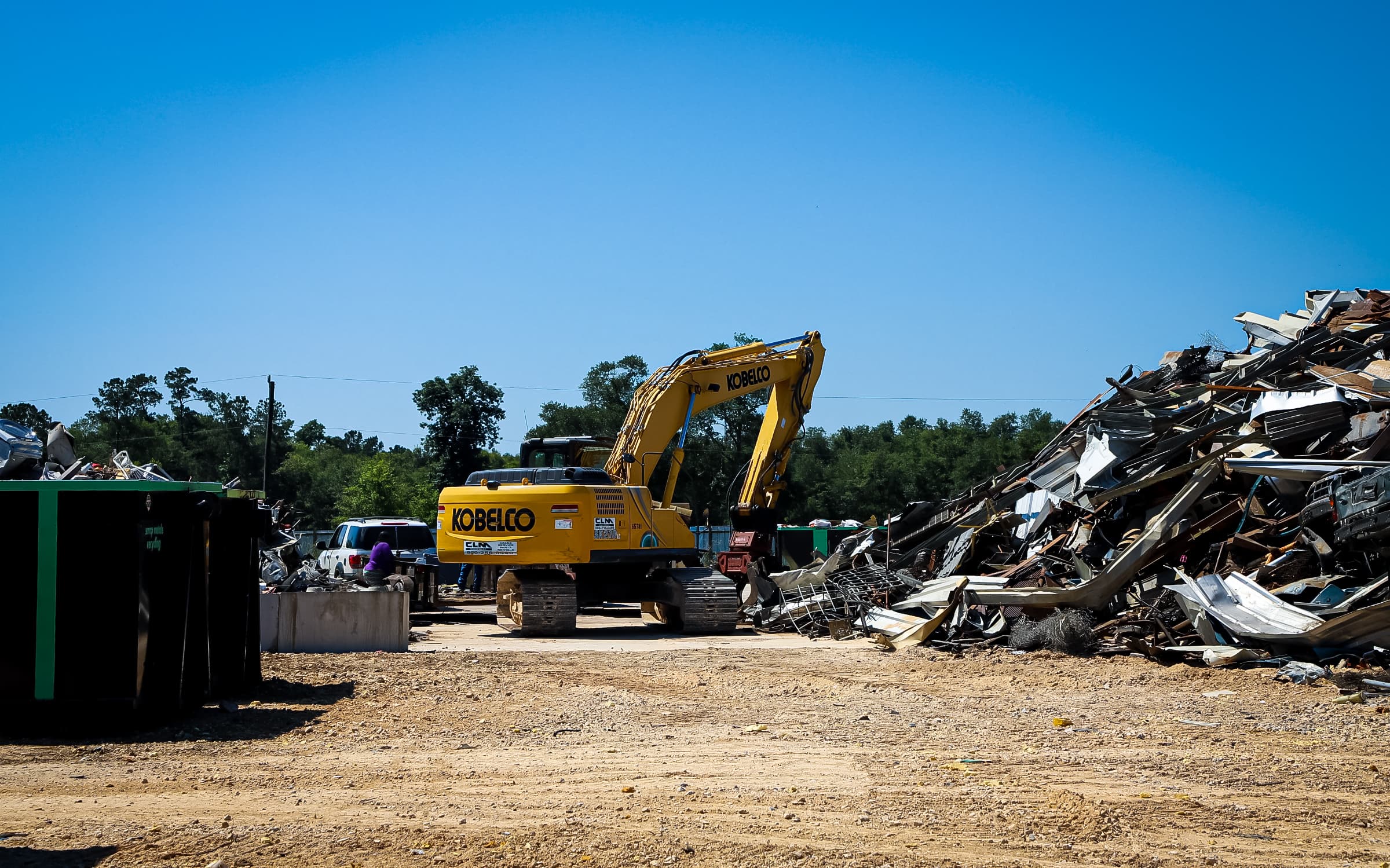 Ferrous unloading area at Orange Recycling